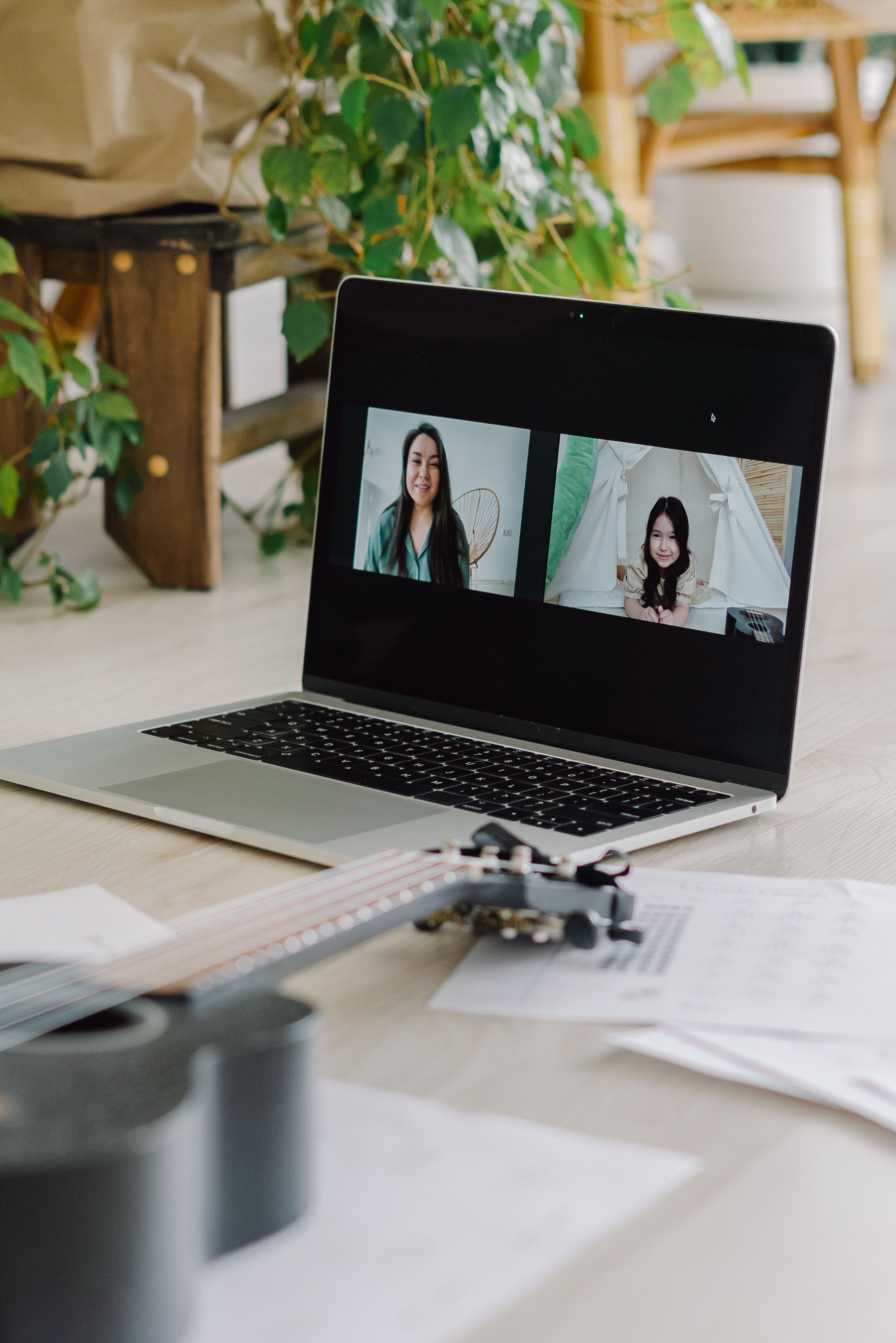 A Korean group lesson video call with Yurim